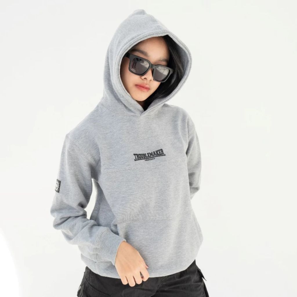Troublemaker - Pullover Hoodie - Hofelijk Grey