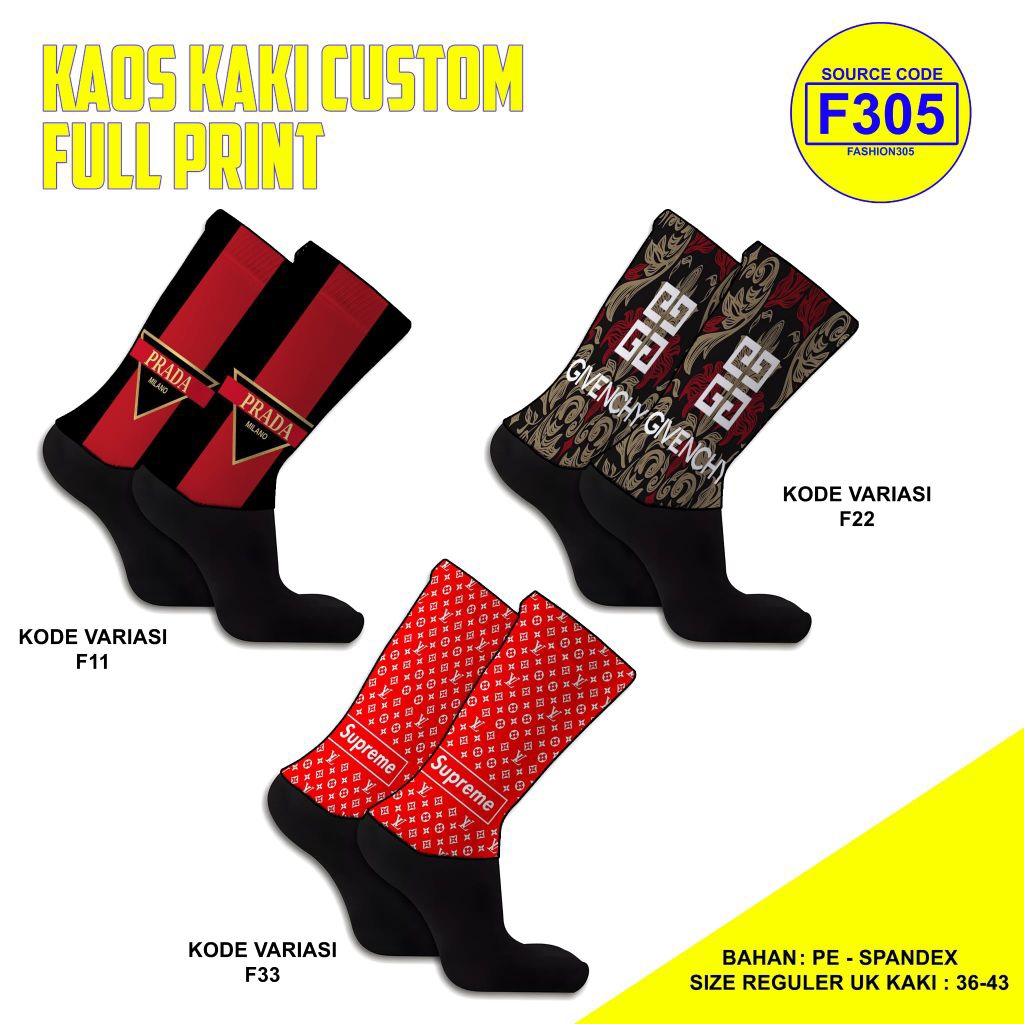 KAOS KAKI KEREN MOTIF GAUL KAOS KAKI CUSTOM