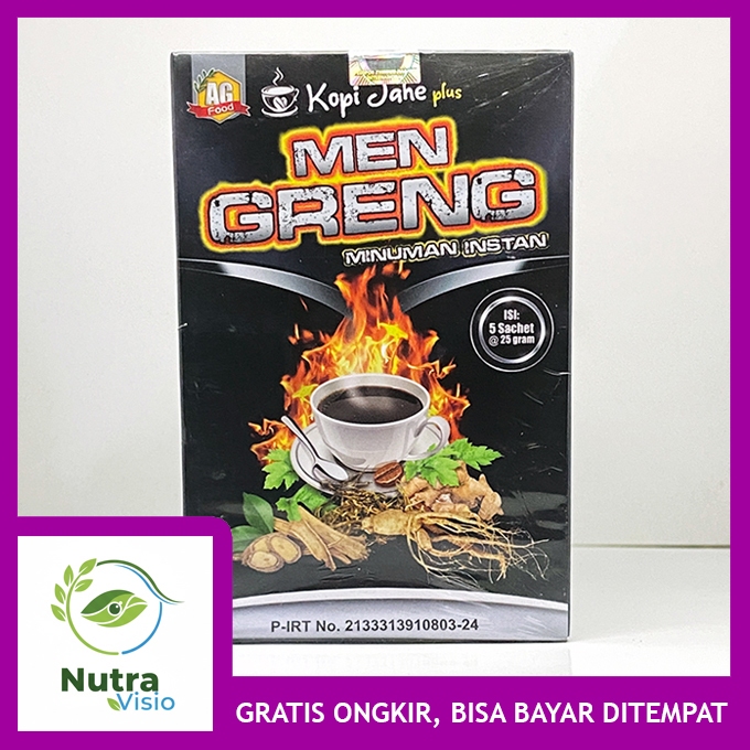 KOPI STAMINA VITALITAS PRIA KOPI JAHE MEN GRENG 1 Box Isi 5 Sachet
