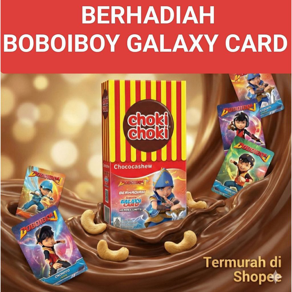 Kartu Choki Choki Boboiboy Monsta Galaxy