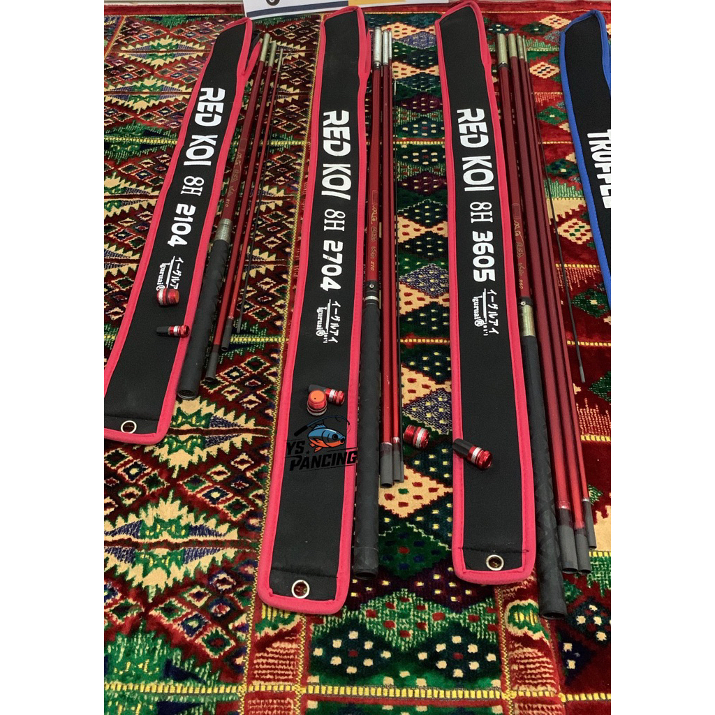 tegek red koi 210, 270, 360 lengkap mulus