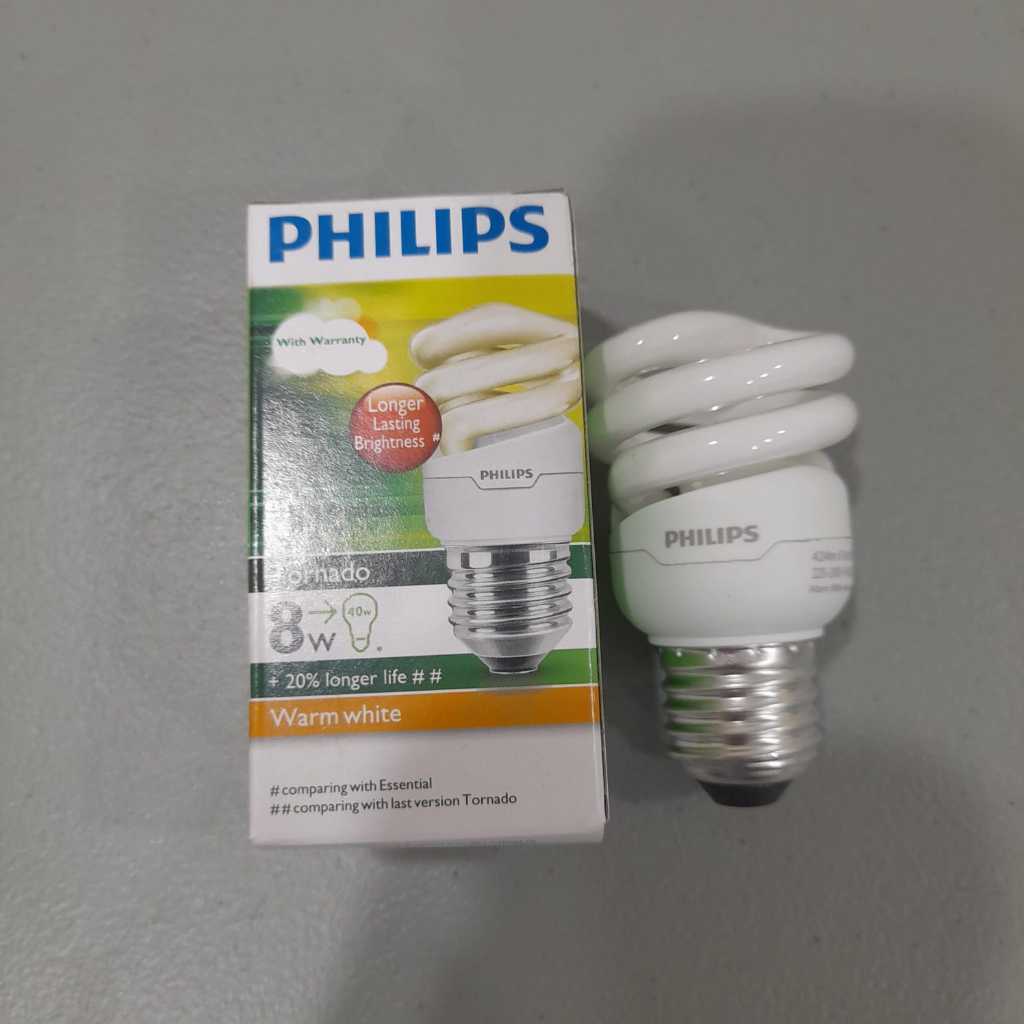 Philips Tornado 8W Warm White SNI