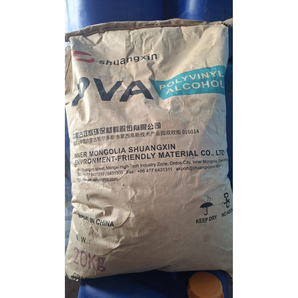 PVA POLIVINYL ALCOHOL PVA kemasan 20 kg/1 Karung