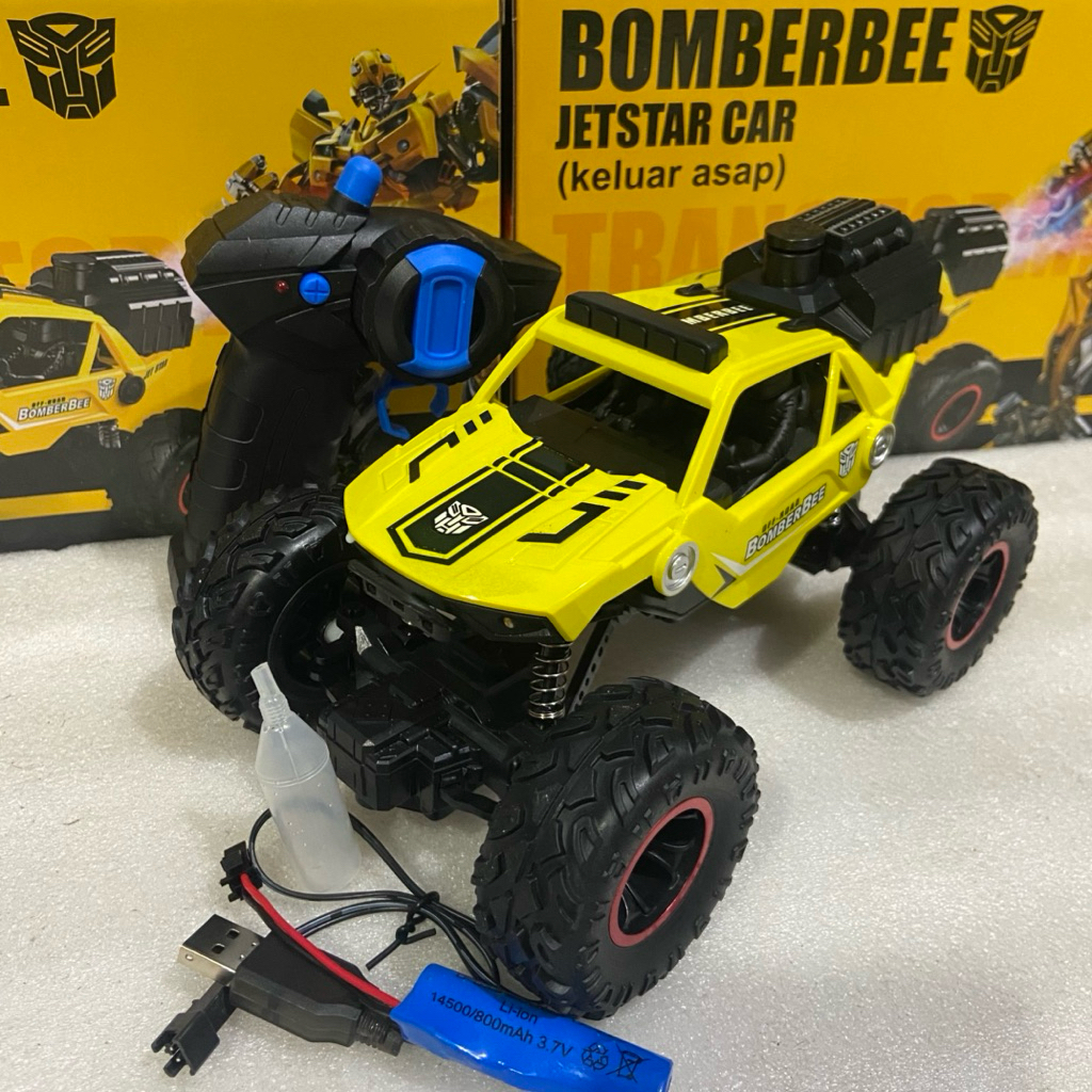 Mainan Mobil Remote Control Jetstar Car 1:20 RC Mobil Keluar Asap Tahan Banting, Ban Karet, Mudah