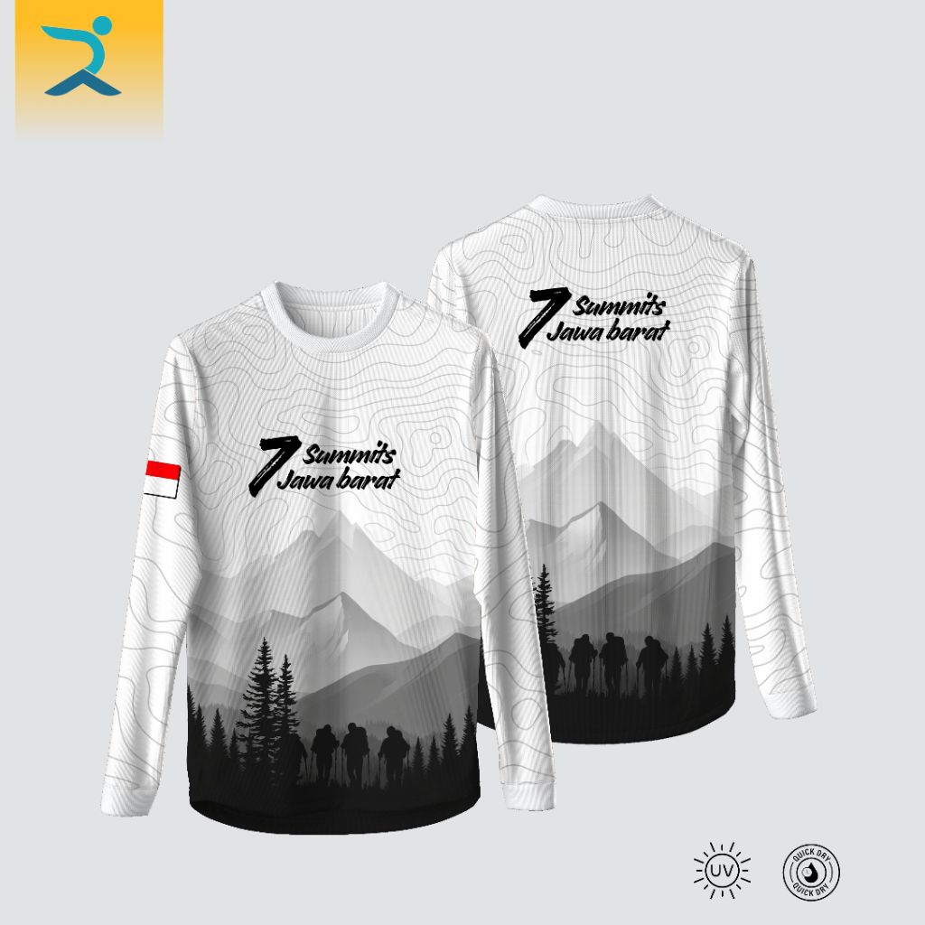 baselayer 7 summit jawa barat baselayer gunung jersey running