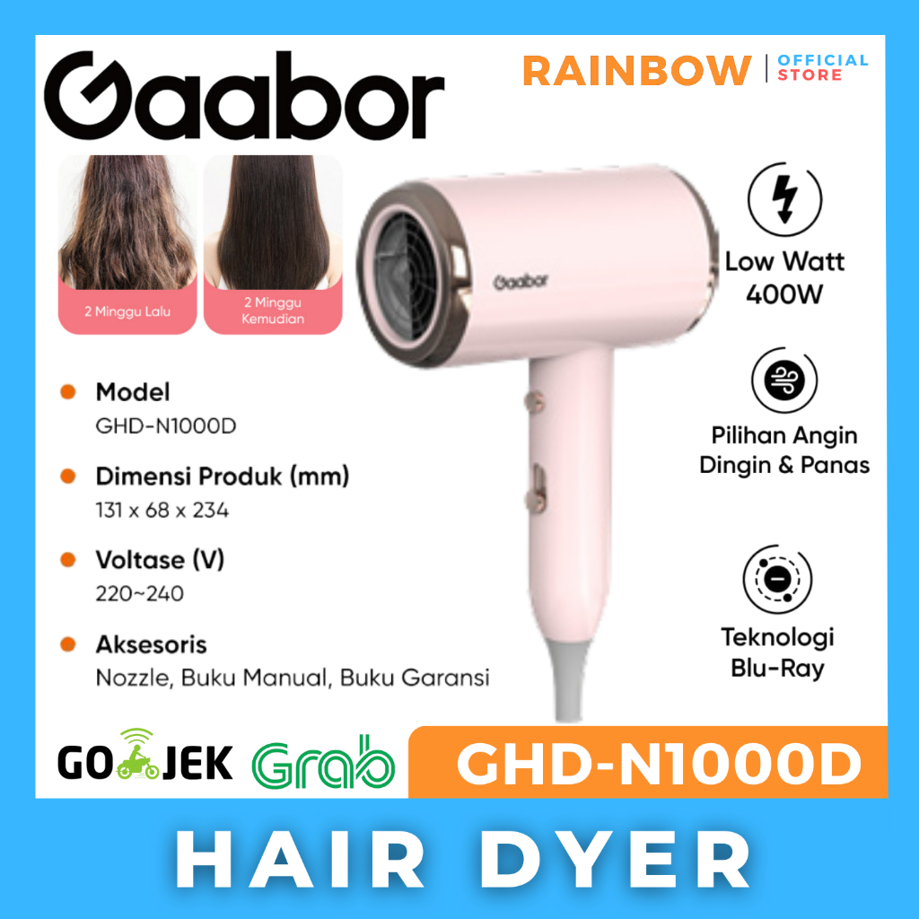 Blu-Ray Hair Dryer Gaabor GHD-N1000D