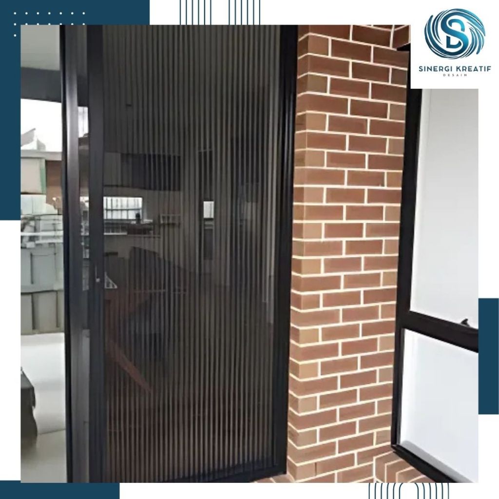 Pintu Ruangan Aluminium jaring nyamuk aluflexs mesh door