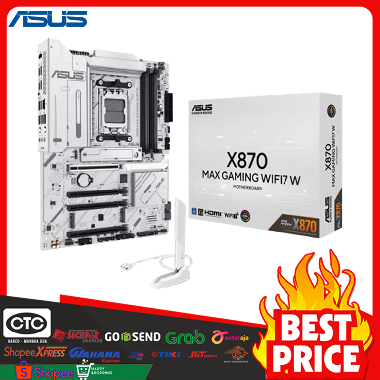 ASUS X870 MAX GAMING WIFI7 W - MOTHERBOARD AMD | ATX | DDR5 - MOTHERBOARD X870