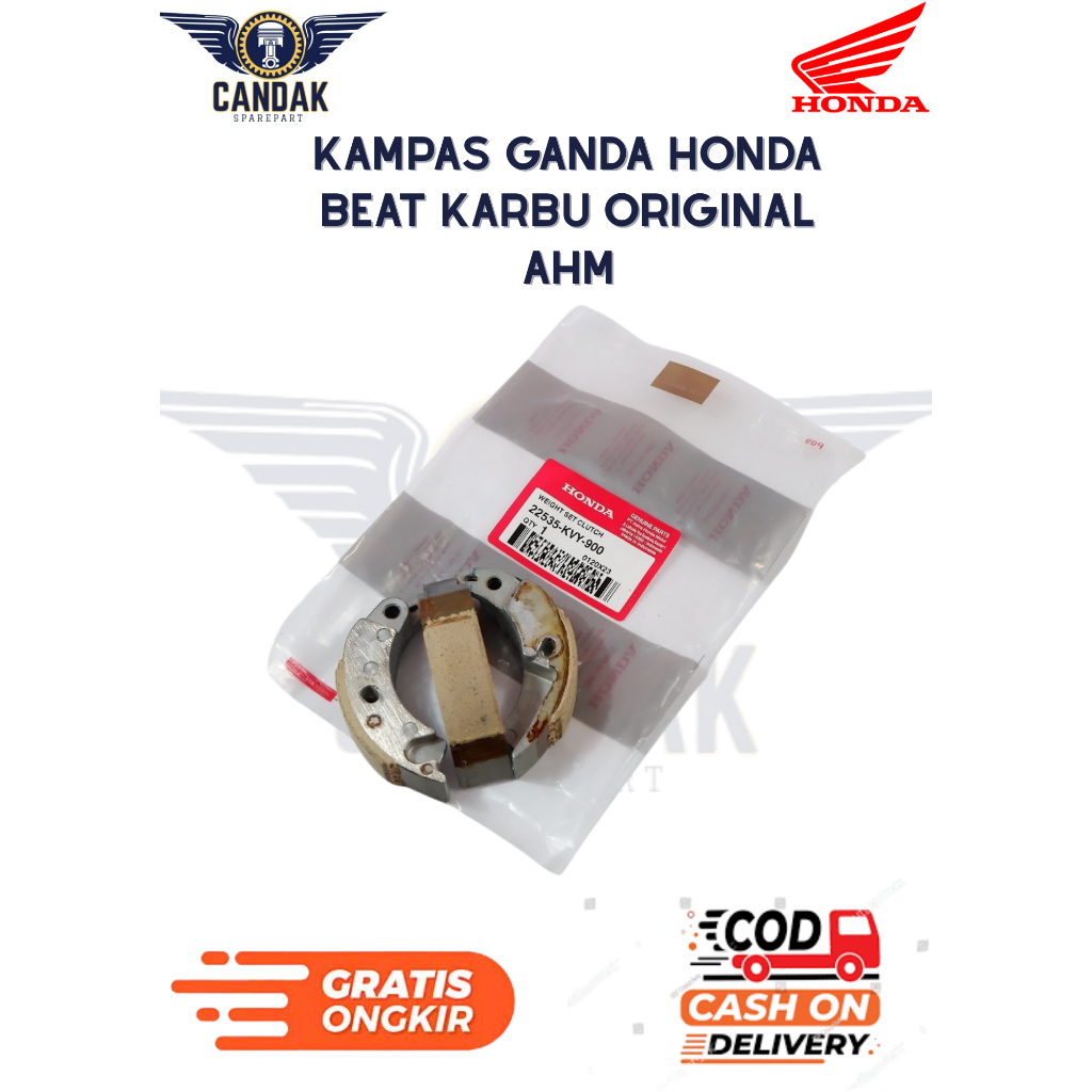 KAMPAS GANDA ORIGINAL KVY MOTOR HONDA BEAT KARBU - KAMPAS GANDA BEAT KARBU original premium