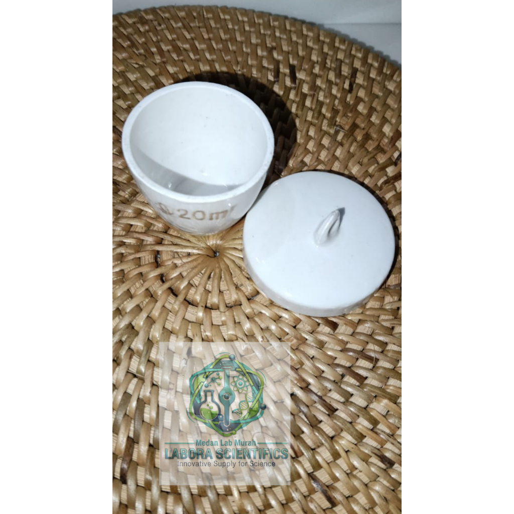 Cawan Crucible 20 ml , 30 ml , 50 ml , 100 ml , Krusibel , Kurs , Krus Porcelain , Porselin , 1 pcs