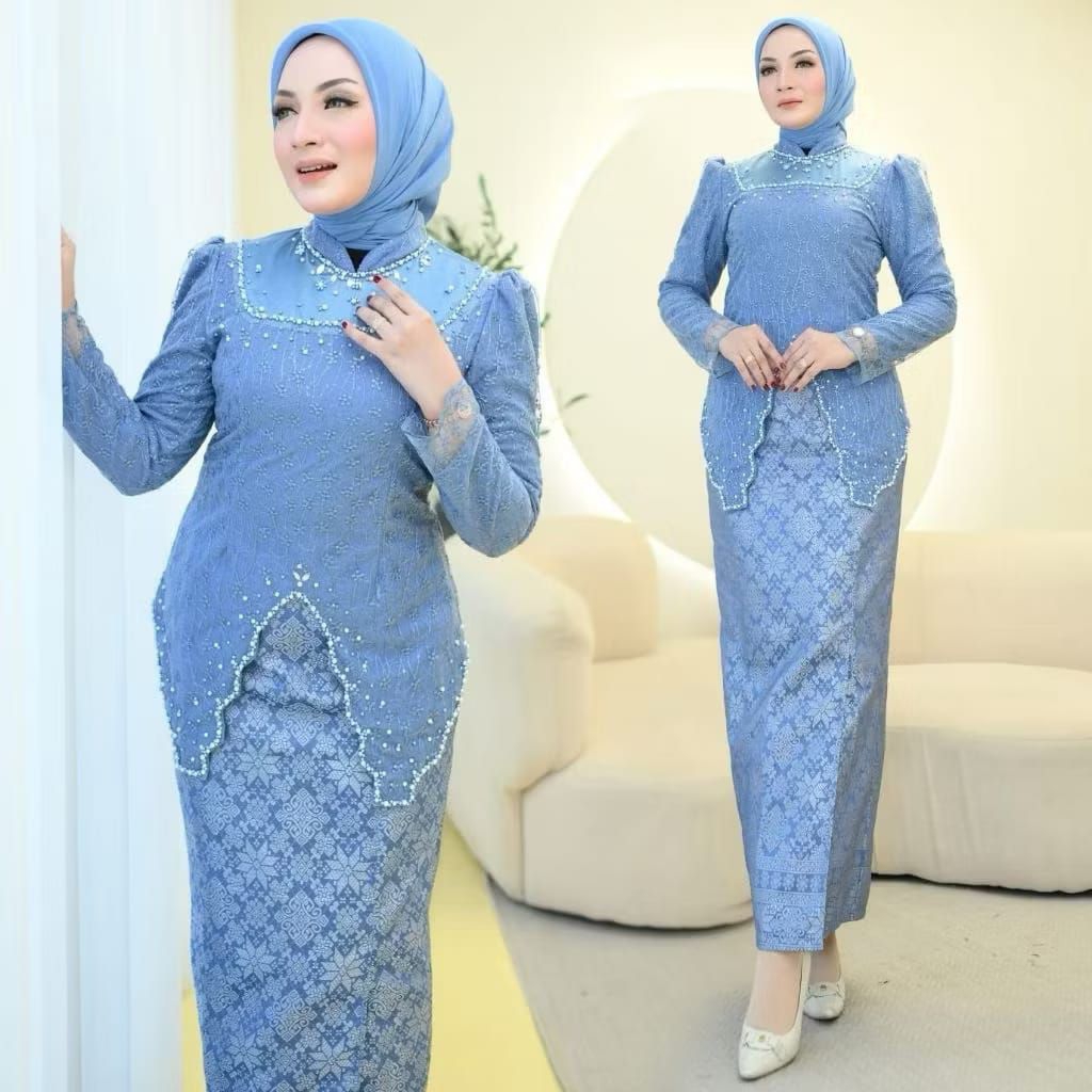 kebaya Wanita Lace Berfuring // Kebaya Brokat Kondangan Lamaran Modern // Kebaya Wanita Terbaru