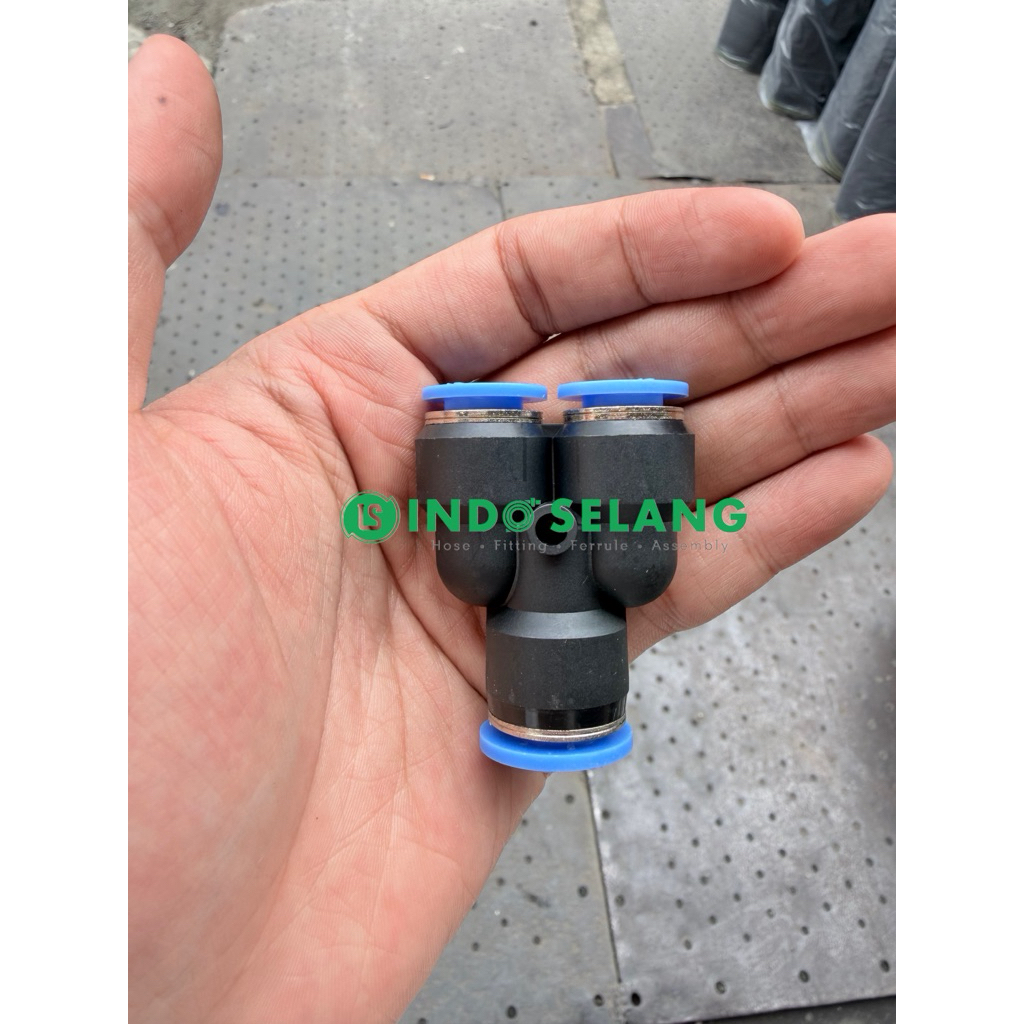 INDOSELANG - PNEUMATIC FITTING PY / SAMBUNGAN SELANG Y TUBING NYLON SHPI