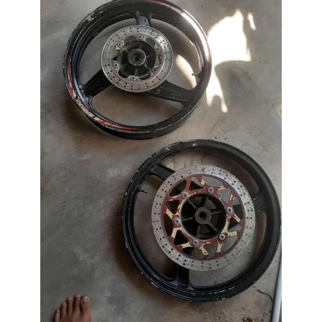 velg ninja rr new original fullset cakram depan belakang