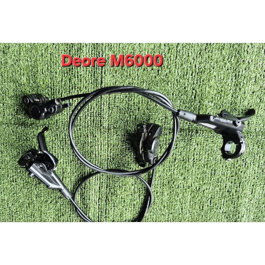 Brakeset Rem Hydraulic Shimano Deore M6000 Sepasang Original Malaysia Second Mulus