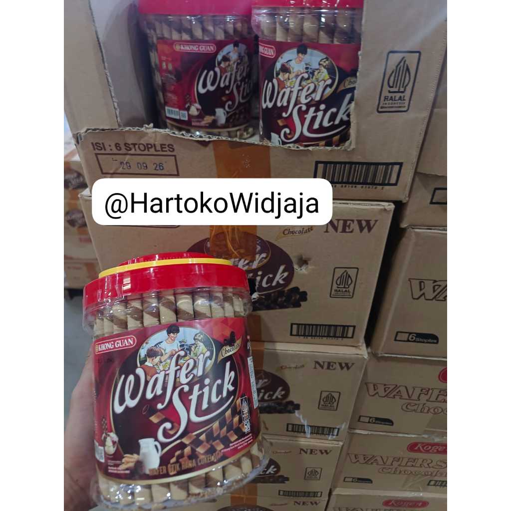 BISKUIT KHONG GUAN TOPLES WAFER STICK ASTOR COKLAT 500 GRAM DUS ISI 6 TOPLES