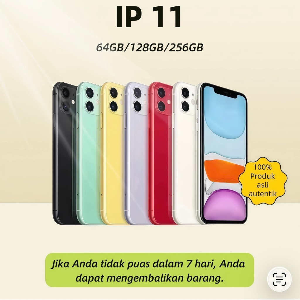 PROMO iphone 11 SECOND 100% original fullset 64GB 128GB 256GB kondisi mulus like new no minus