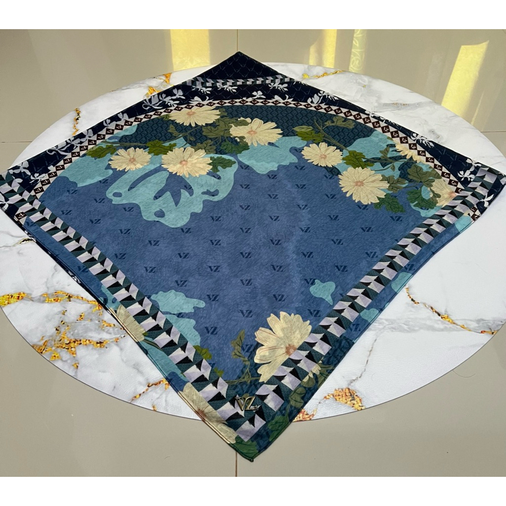 Preloved Vivi Zubedi Calantha Scarf Twilight Blue / VZ Original Calantha Scarf / VZ Calantha Voal Sc