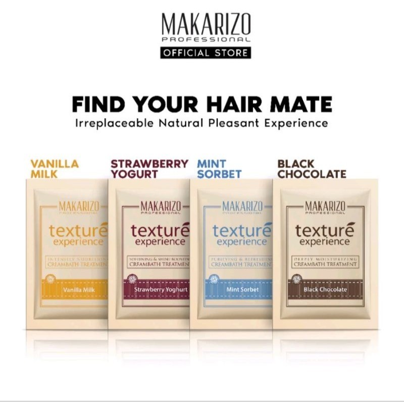 Makarizo Professional Texture Experience Sachet 60gr - Creambath | Krim Creambath | Creambath Untuk 