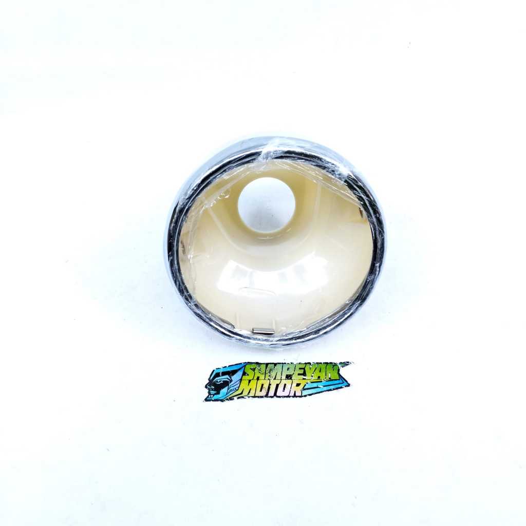 Batok Totok Cover + Ring Lis Lampu Depan Reflektor Headlamp GL 125 Gading 79 Style Bisa Untuk Custom