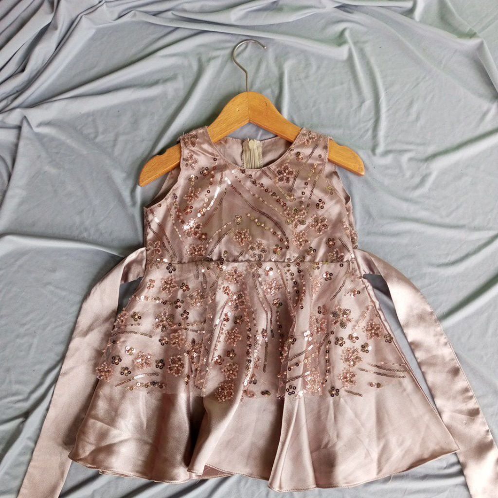 Gaun Anak Perempuan/Gaun Ulang Tahun/Gaun Pesta usia 1-2tahun