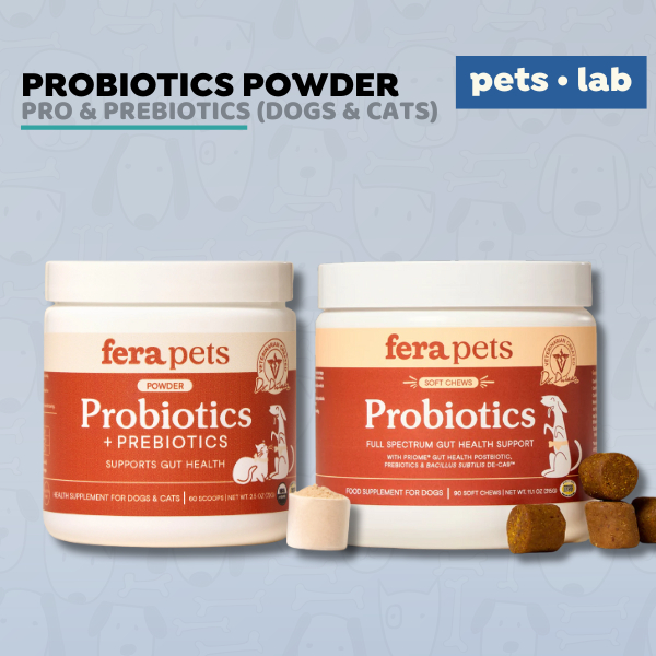 Fera Pet Organic Probiotics Prebiotics Probiotik Anjing Kucing Vitamin