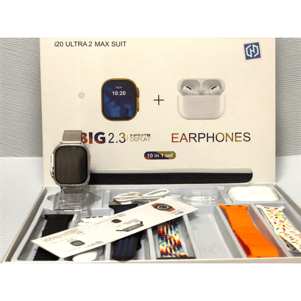 Smartwatch i20 Plus Ultra Max Suit Layar 2.3” IPS