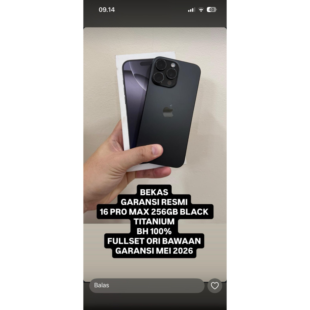 iphone 16 promax 256