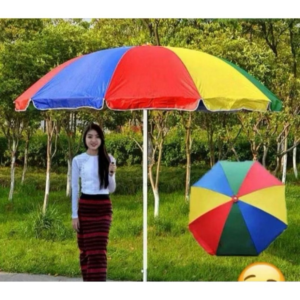 Payung Tenda 200 CM 220 CM 240 CM 260 CM Jualan Taman Pantai Cafe Bazar Lapak - Payung Tenda Payung 