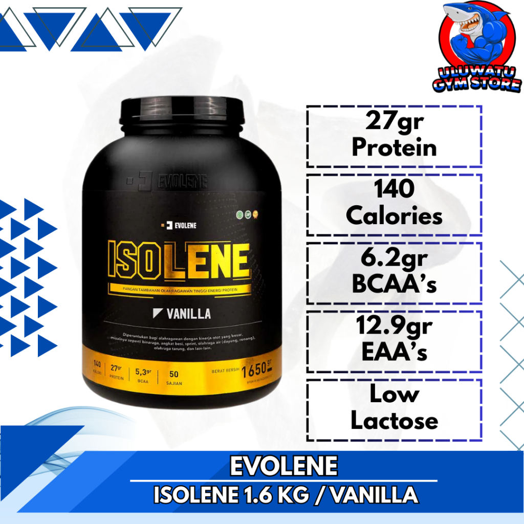 (PROMO) EVOLENE ISOLENE 50 servings Pure Whey Protein Isolate WPI BPOM Isolate Isolene