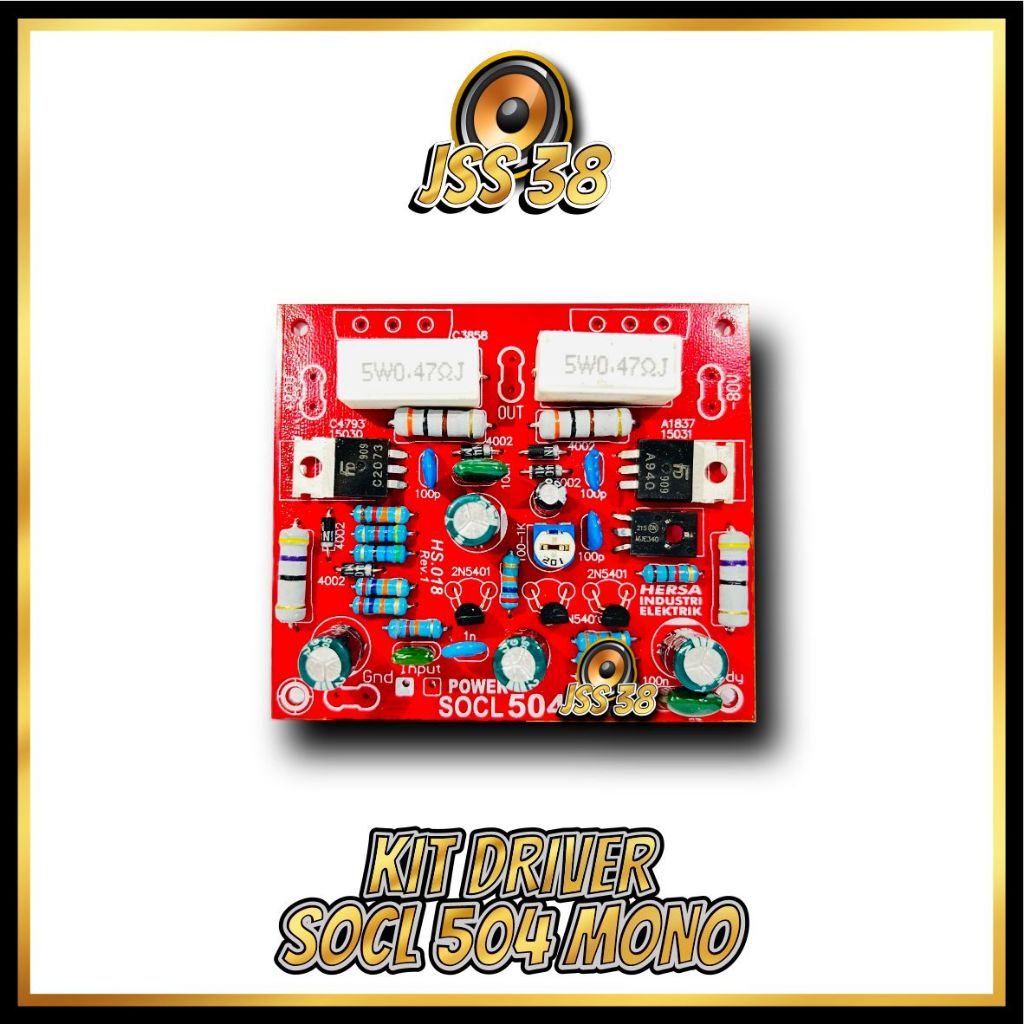 (KIT DRIVER) Super SOCL 504 Mono Transistor Sanken Toshiba ups