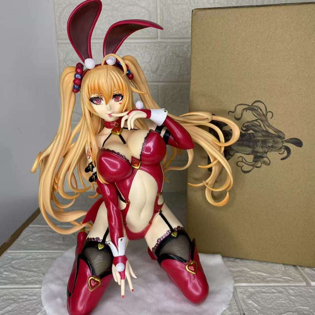 2026 New Scale Manga Figurine Statue BINDing Caroline Lily Bunny Ver. Figur Anime PVC Gadis Seksi, M