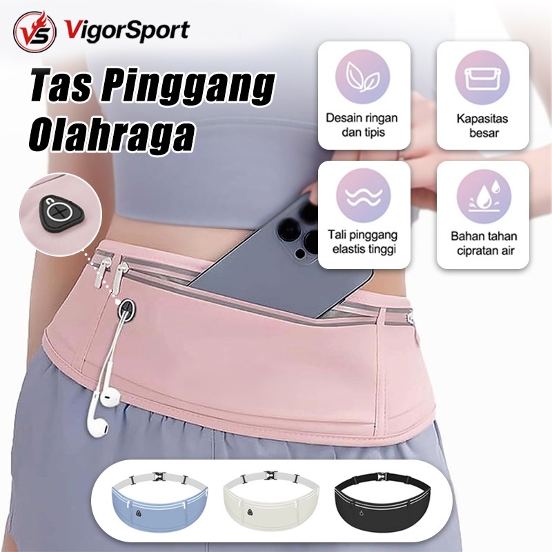 Tas Pinggang Olahraga Tas Pinggang Berkapasitas Besar untuk Olahraga, Kesehatan Tubuh dan Latihan Ta