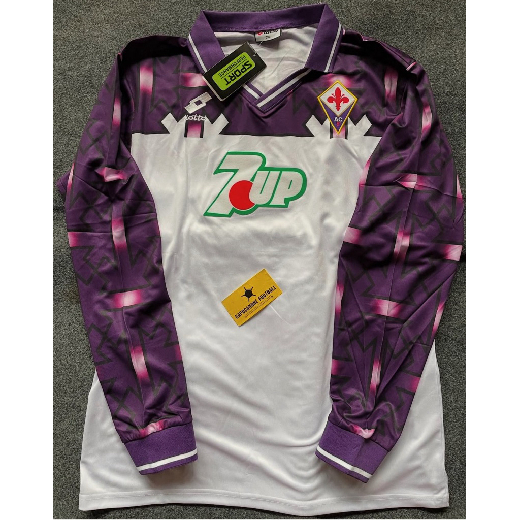 JERSEY FIORENTINA 1992 1993 1994 1991 92 93 94 91 AWAY LONGSLEEVE PANJANG LS BLOKECORE SKENA