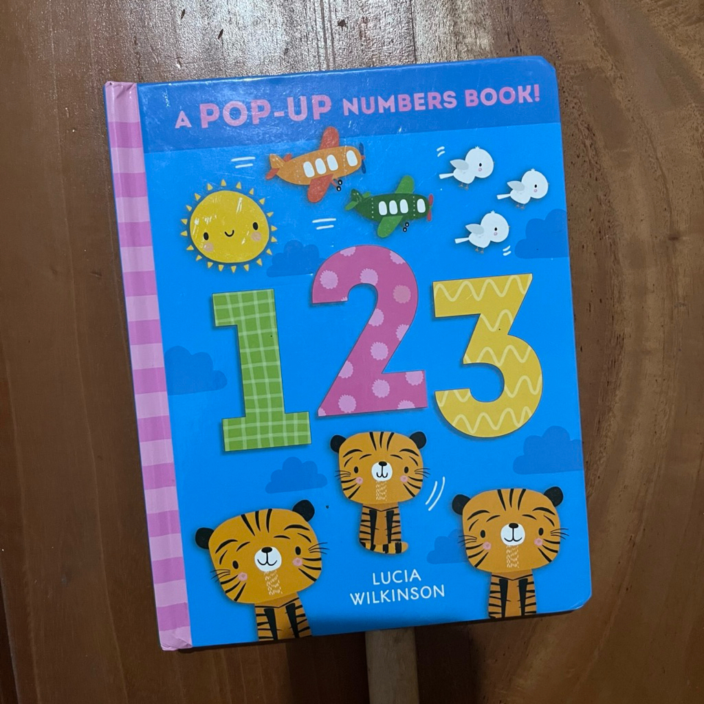 Preloved buku anak pop up numbers book angka hardcover