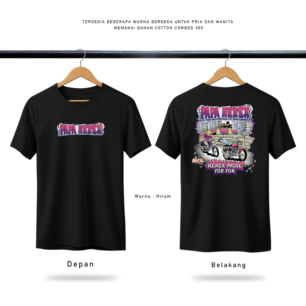 Kaos Racing Mesin Herex - Kaos Pria Distro Herex Style Motor cb gl mp tiger