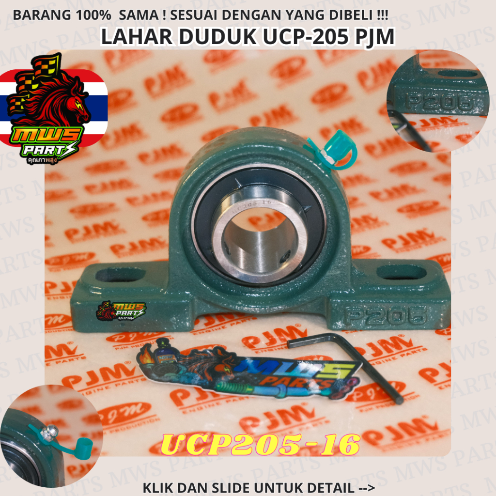 LAHAR DUDUK BEARING UCP205-16 PILLOW BLOCK BEARING UCP 205-16 P205/16 LAKER | PJM | UCP205-16