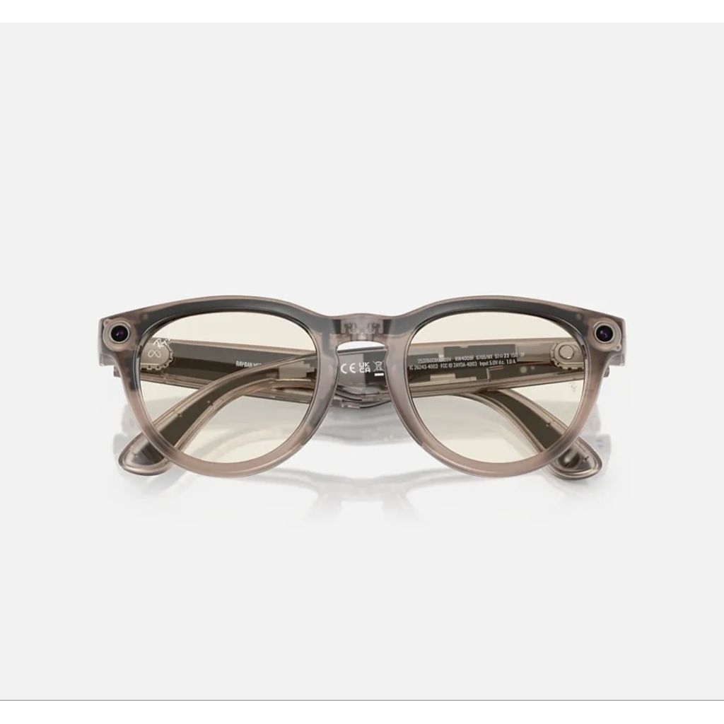 Kacamata Smart Ray-Ban Meta Headliner Low Bridge Gen 1.0 Original Bluetooth Audio Kamera