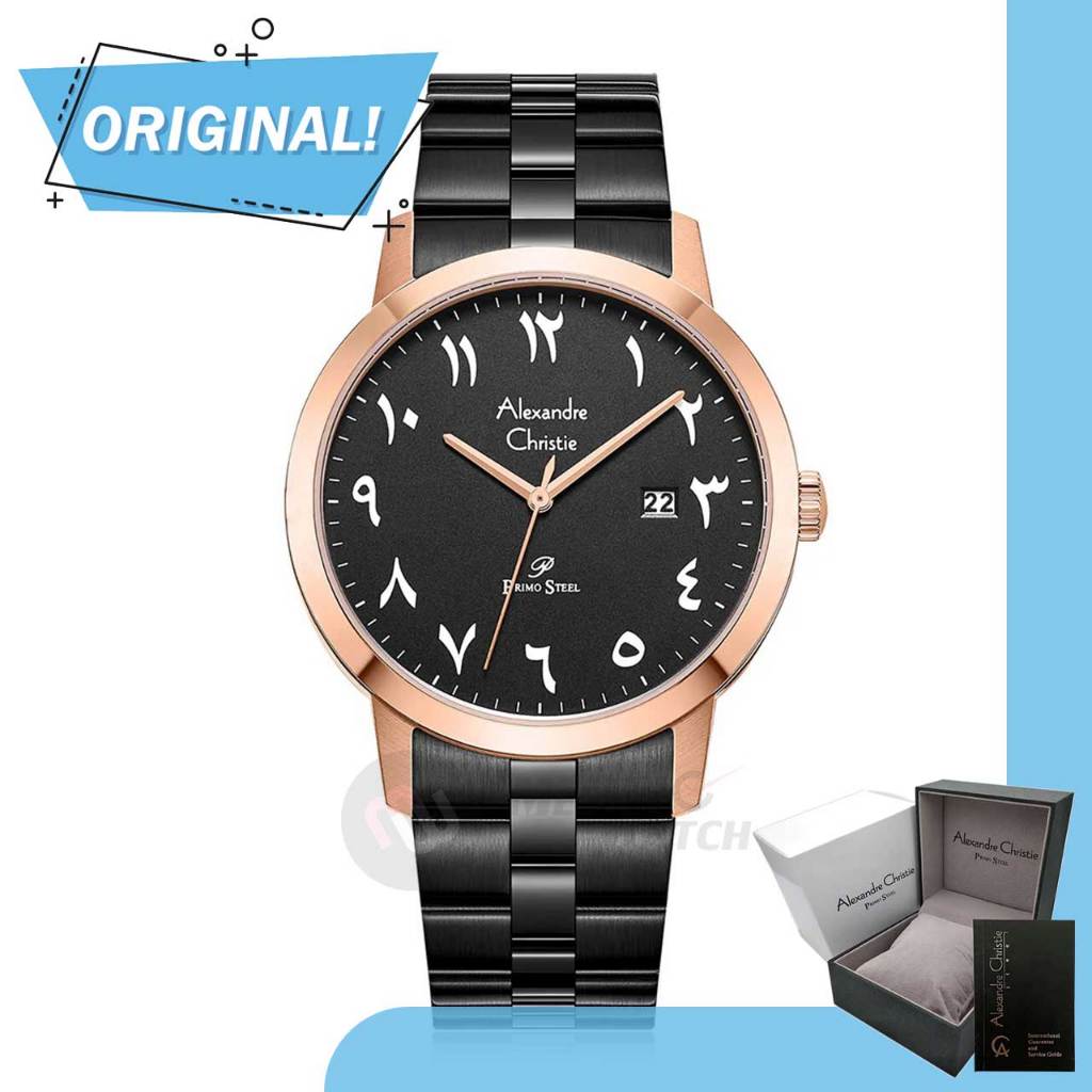 Jam Tangan Pria Analog Alexandre Christie 1007MD AC1007 AC 1007 MD 1007 MDBBRBASL Original Garansi R