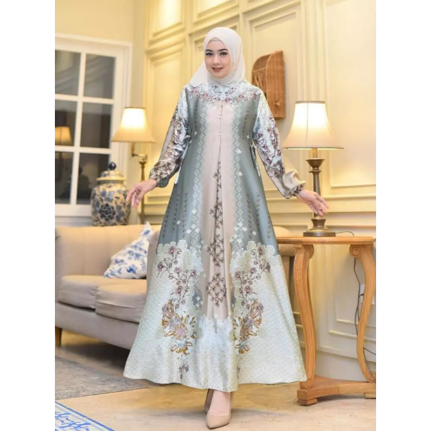 Baju Gamis Mediina Armani Silk Premium