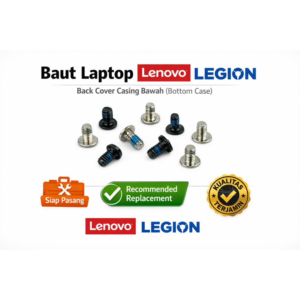 Baut Casing Bawah Laptop Lenovo Legion 5 Pro Y520 Y530 Y540 Y545 Y740 Back Cover