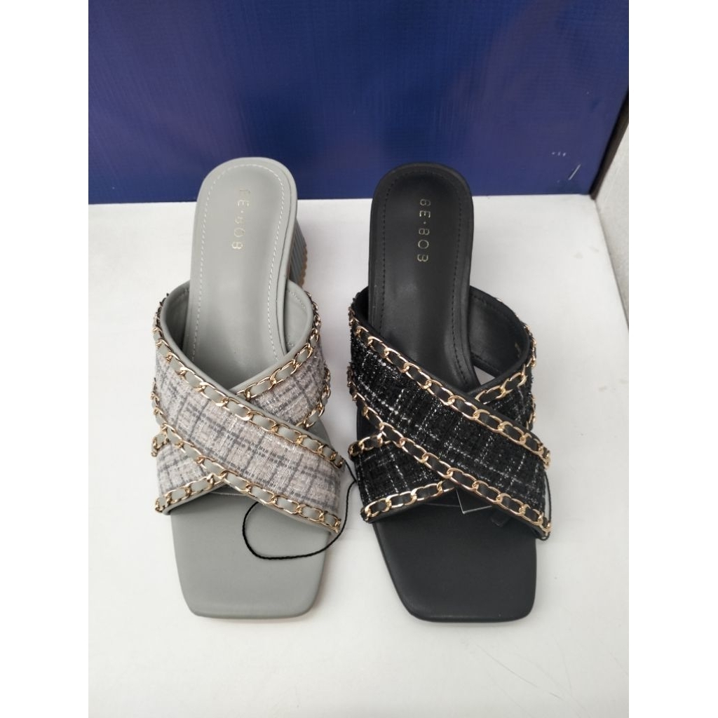 SANDAL HEELS WANITA NEW ARRIVAL BE-BOB SIZE 36-40