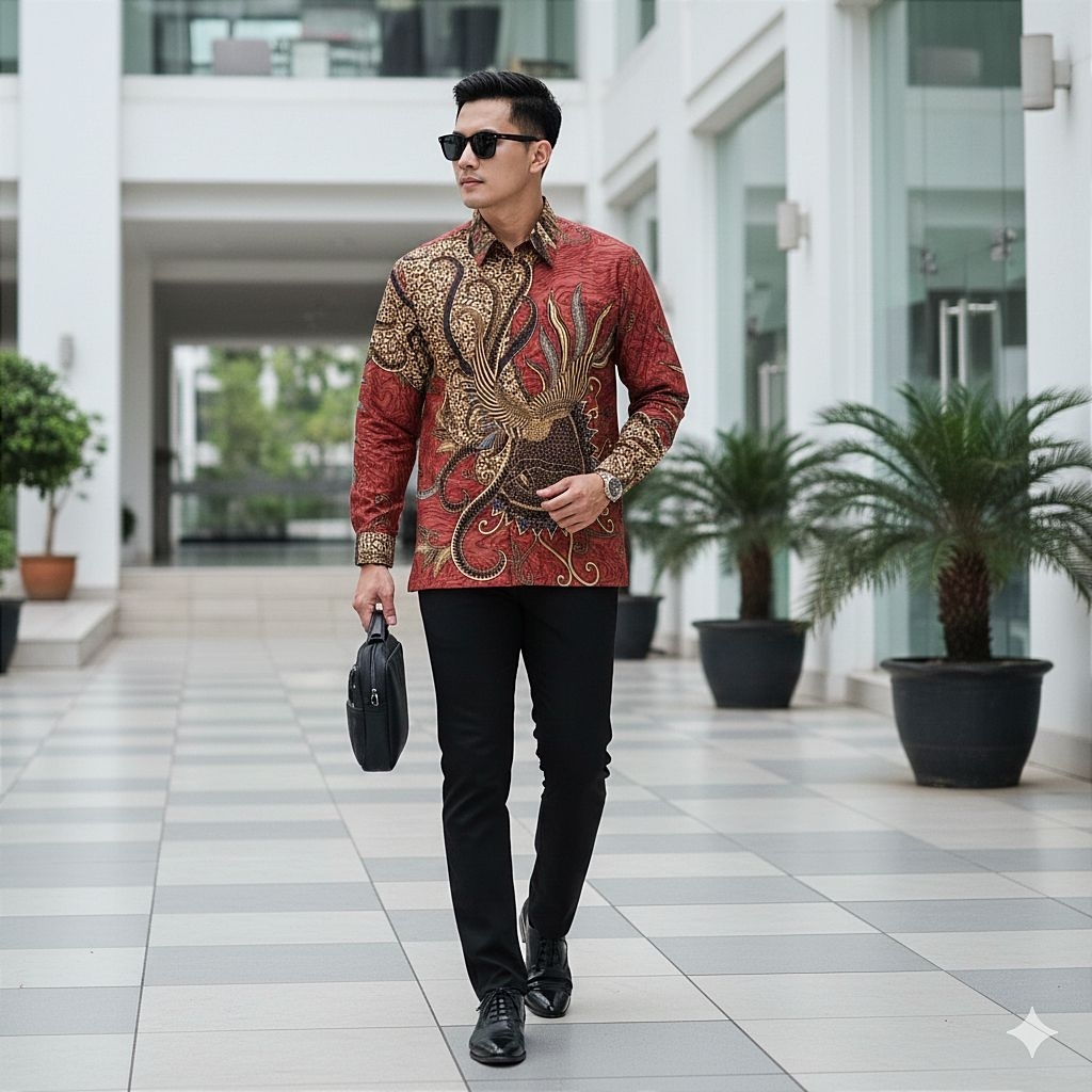 batik pria modern batik kantor pria batik pesta pria modern seragam batik batik Baturaden lapis furi