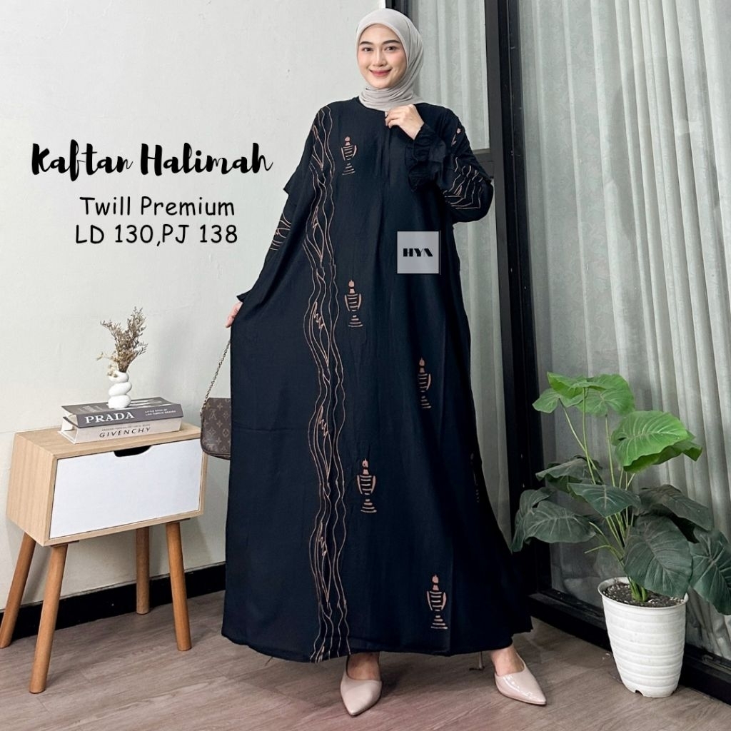 (BISA COD )HAYNABATIK KAFTAN TWILL ORI/ KAFTAN RAYON TWILL /KAFTAN TERLARIS