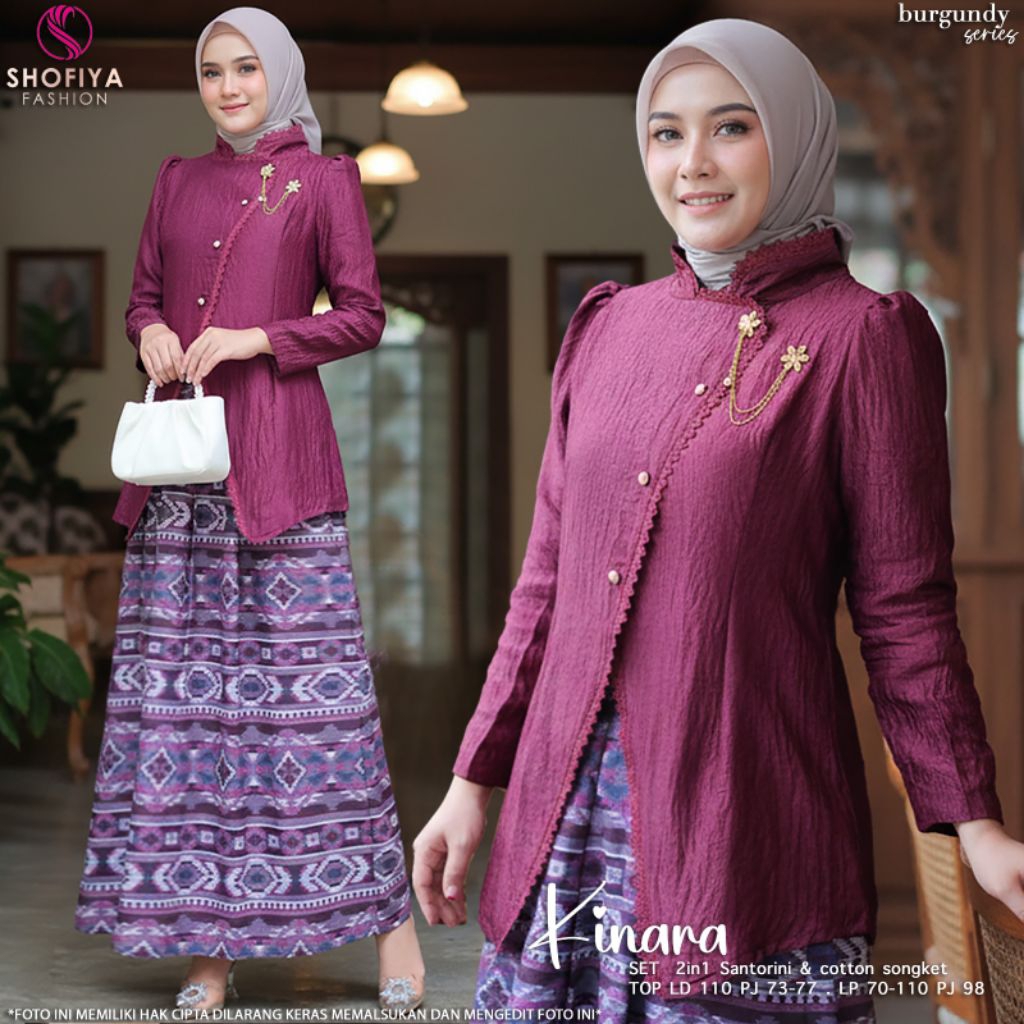 (NEW) SETELAN WANITA LD-110 KINARA SET BY SHOFIYA // D FASHION MUSLIM //NIYAMA - AFIYA MIDI SET ROK 