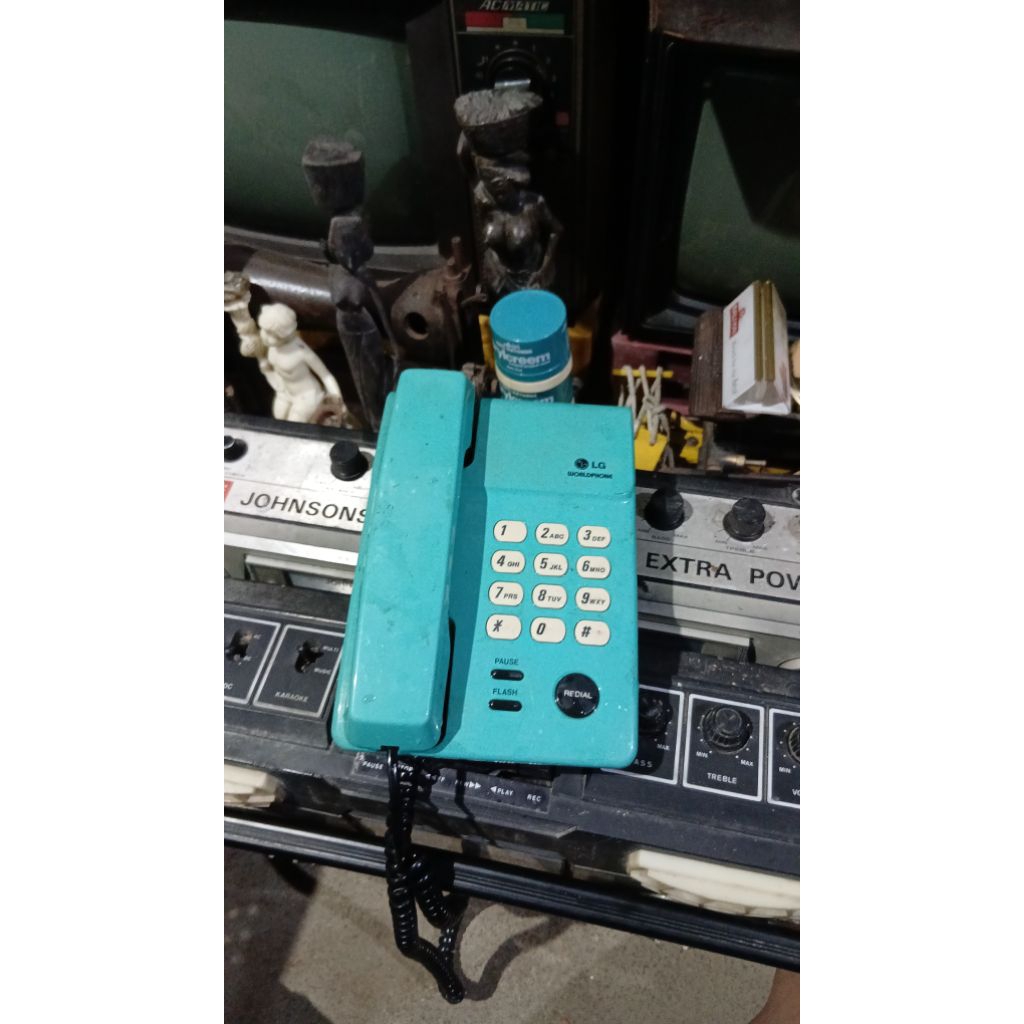 Telepon 75k jadul antik kuno lawas vintage display anggap mati