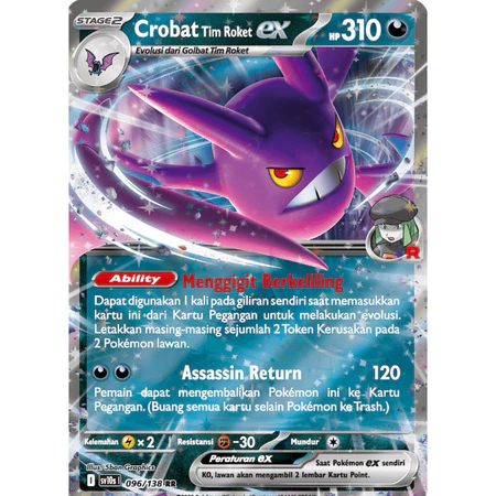 Crobat Tim Roket EX SV10S 096/138 RR