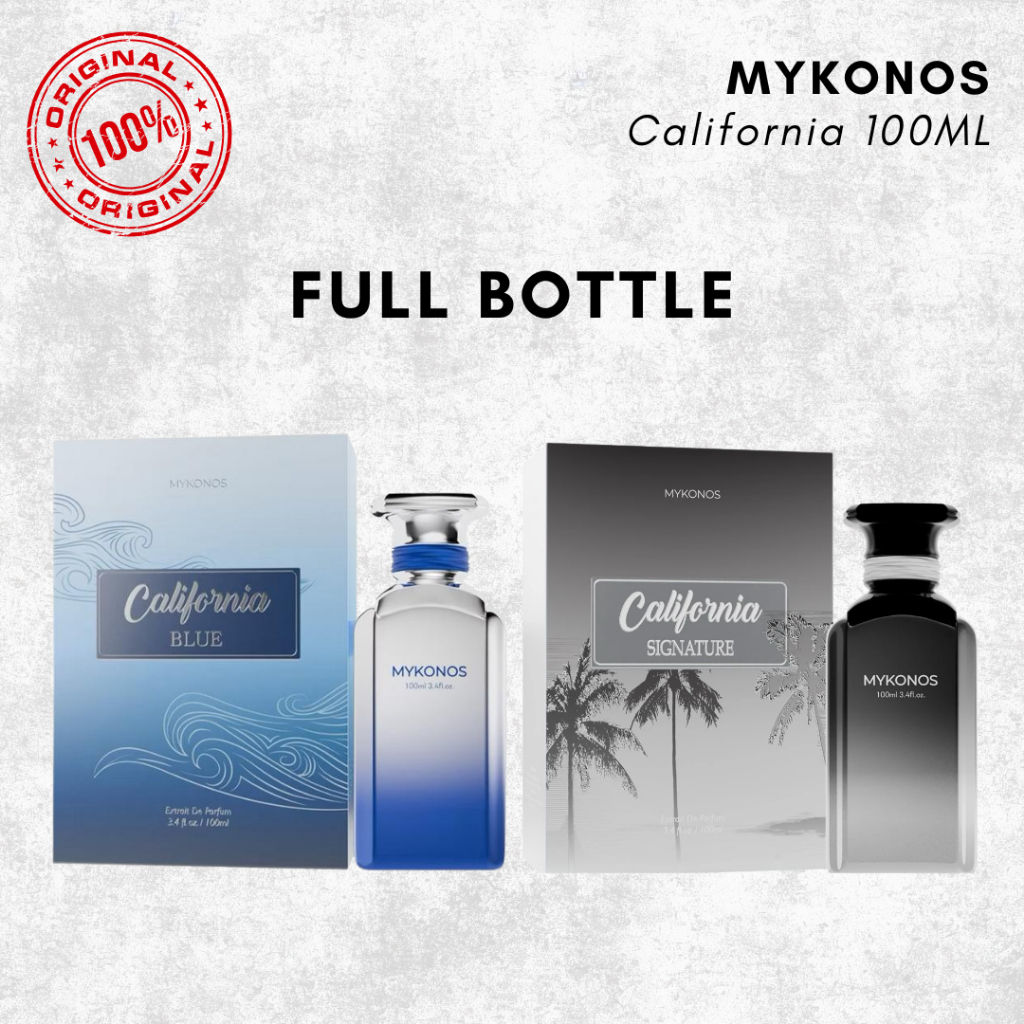 Mykonos California Signature & California Blue 100 ML BNIB FULL BOTTLE SEGEL ORIGINAL 100%
