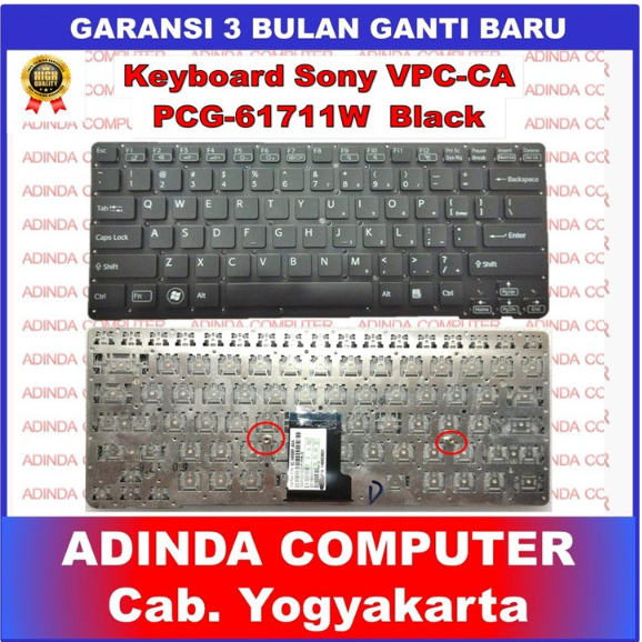 Keyboard Sony VPC-CA VPC-CA15FF VPC-CA16FH VPC-CA190X Black Silver
