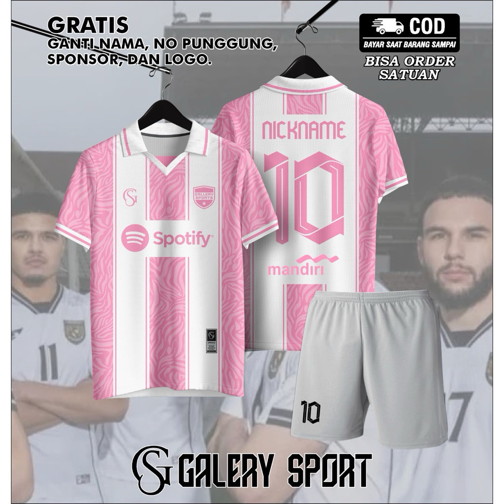 JERSEY FULLPRINTING CUSTOM NAMA TERBARU PINK SERIES KEREN - JERSEY FUTSAL SEPAK BOLA BADMINTON SPORT