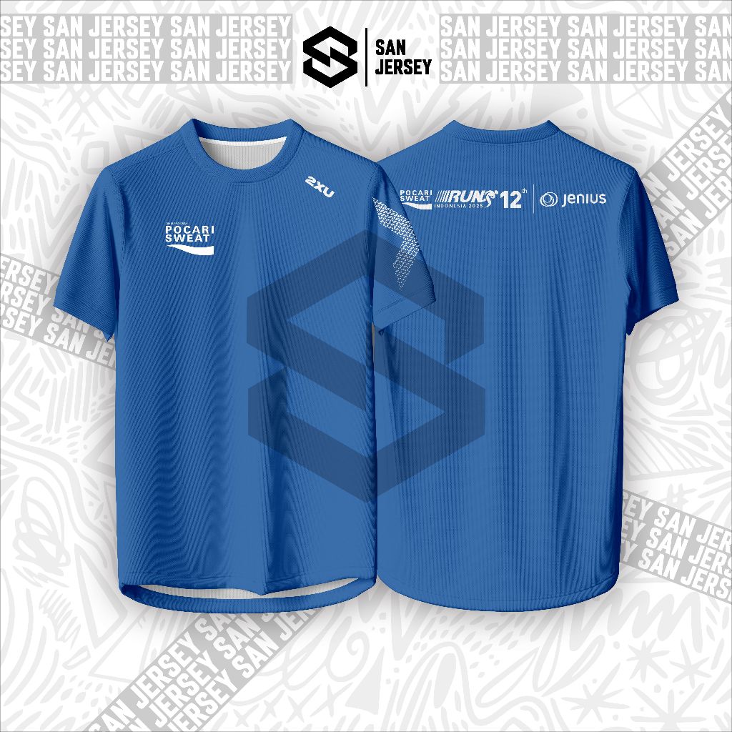Jersey Running Pocari RUN Indonesia 2025 Full Printing